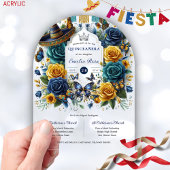 フィエスタフローラ蝶キンセアニェラ アクリル招待状