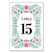 フィエスタフローラ誕生日結婚シャワーズ テーブルナンバー (裏面)