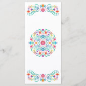 フィエスタフローラ誕生日結婚シャワーズ メニュー (裏面)