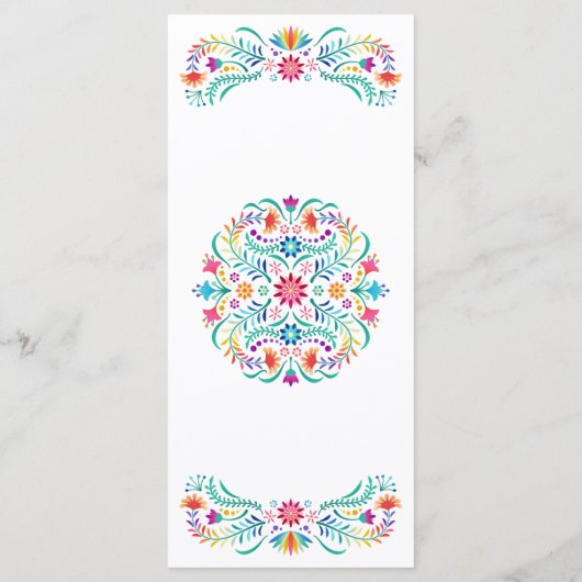 フィエスタフローラ誕生日結婚シャワーズ メニュー (裏面)