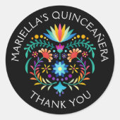 フィエスタフローラ誕生日結婚シャワーズ ラウンドシール (正面)