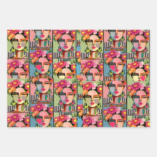 フィエスタフローラ ラッピングペーパーシート (正面)