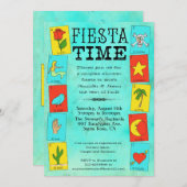 フィエスタブライダルまたはカップルシャワーロトテリアカード 招待状 (正面/裏面)