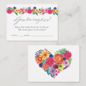 フィエスタブライダルシャワーいくつキスゲーム エンクロージャーカード (正面/裏面)