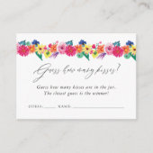 フィエスタブライダルシャワーいくつキスゲーム エンクロージャーカード (正面)