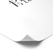 フィエスタブライダルシャワーウェルカムサインとソンブレロ ポスター (角)