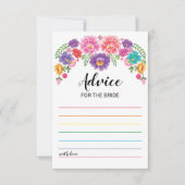 フィエスタブライダルシャワーゲームアドバイスカード 招待状 (正面)