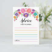 フィエスタブライダルシャワーゲームアドバイスカード 招待状 (スタンド正面)