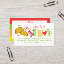 フィエスタブライダルシャワータコススパイスラッフルチケット 名刺