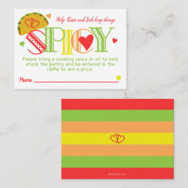 フィエスタブライダルシャワータコススパイスラッフルチケット 名刺