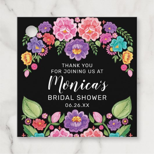 フィエスタブライダルシャワーメッセージカード フェイバータグ (正面)