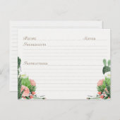 フィエスタブライダルシャワーレシピカード ポストカード (正面/裏面)