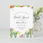 フィエスタブライダルシャワー招待メキシコソンブレロ 招待状 (スタンド正面)