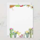 フィエスタブライダルシャワー招待メキシコソンブレロ 招待状 (裏面)