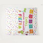 フィエスタブライダルシャワー背景 – WH タペストリー (正面(横))