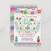 フィエスタブライダルシャワー/シエスタメキシコのための時間なし 招待状 (正面/裏面)