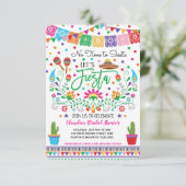 フィエスタブライダルシャワー/シエスタメキシコのための時間なし 招待状 (スタンド正面)