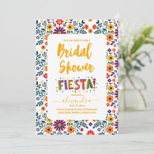 フィエスタブライダルシャワー 招待状 (スタンド正面)