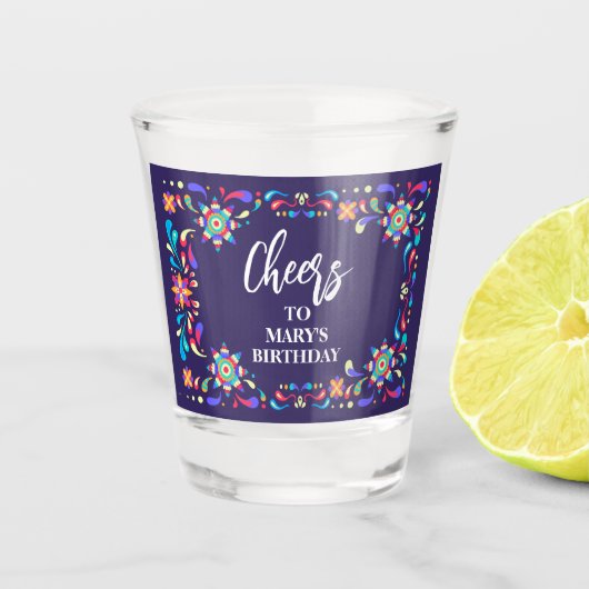 フィエスタブルーショットグラス ショットグラス (正面)