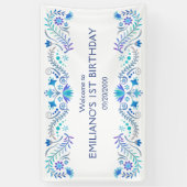 フィエスタブルー誕生日シャワ結婚ーズ 横断幕 (縦)