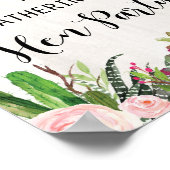 フィエスタヘンパーティーヘンズナイトウェルカムポスターサボテン ポスター (角)