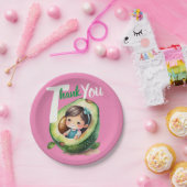 フィエスタベビーガールシャワーアボカドかわいいモダンおもしろい ペーパープレート (パーティー)