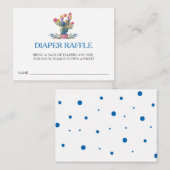 フィエスタベビーシャワーおむつラッフルチケット エンクロージャーカード (正面/裏面)