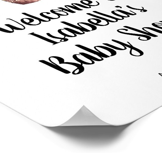 フィエスタベビーシャワーサイン、ベビーフィエスタデコレーション ポスター (角)