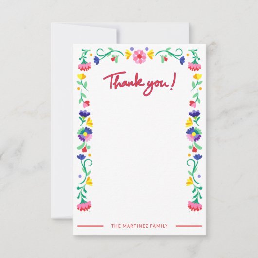 フィエスタベビーシャワーサンキューカード サンキューカード (正面)