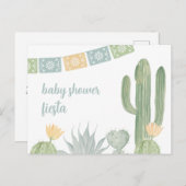 フィエスタベビーシャワー招待状はがき ポストカード (正面/裏面)