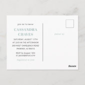 フィエスタベビーシャワー招待状はがき ポストカード (裏面)