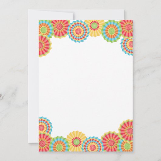 フィエスタベビーシャワー招待状ボーイフィエスタシャワー 招待状 (裏面)