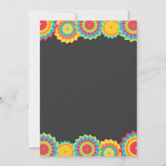 フィエスタベビーシャワー招待状ボーイフィエスタシャワー 招待状 (裏面)