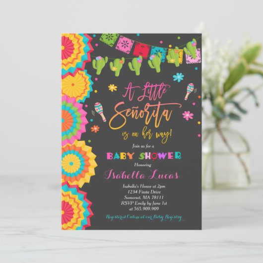 フィエスタベビーシャワー招待状メキシコベビーシャワー 招待状 (スタンド正面)