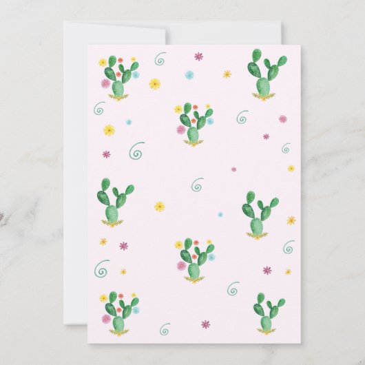 フィエスタベビーシャワー招待状メキシコベビーシャワー 招待状 (裏面)