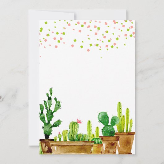 フィエスタベビーシャワー招待状 招待状 (裏面)