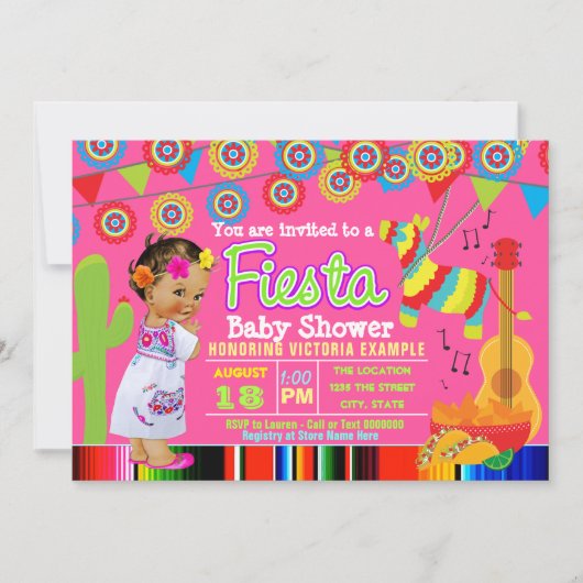 フィエスタベビーシャワー招待状 招待状 (正面)