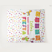 フィエスタベビーシャワー背景-ピニャタWH タペストリー (正面(横))