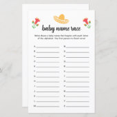 フィエスタベビーネームレースゲーム (正面/裏面)