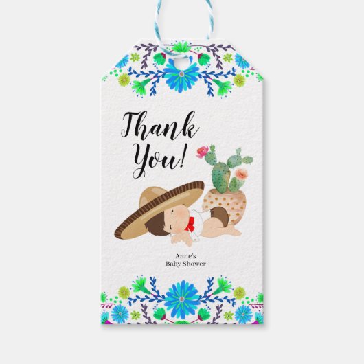 フィエスタベビームチャチョメッセージカード ギフトタグ (正面)