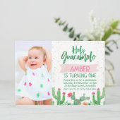 フィエスタホーリーグアカモレフォト誕生日招待状 招待状 (スタンド正面)