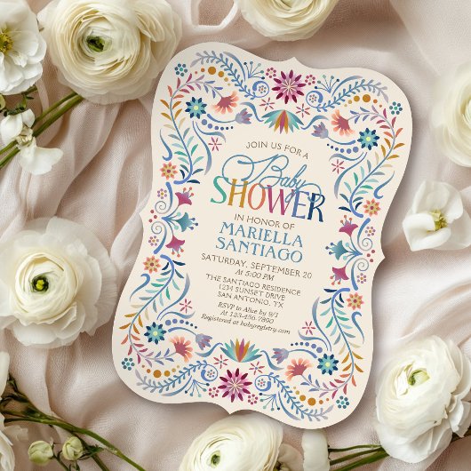 フィエスタボホベイビーシャワー 招待状