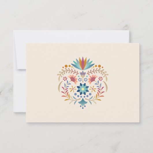 フィエスタボホ結婚ズキンセアニラRSVP 出欠カード (裏面)