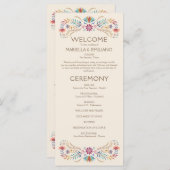 フィエスタボホ結婚式 プログラム (正面/裏面)