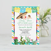 フィエスタボーイベビーシャワー招待状ボーイサマー 招待状 (スタンド正面)