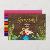 フィエスタボーイムチャチトベイビーシャワーサンキューカード サンキューカード (正面/裏面)