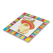 フィエスタポメラニア犬 タイル (側面)