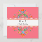 フィエスタマルガリタサボスブライダルシャワーガールペナント 招待状 (裏面)