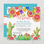 フィエスタマルガリタサボス男の赤ちゃんシャワーバナーアート 招待状 (正面/裏面)