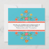 フィエスタマルガリタサボス30th誕生日パーティーバナー 招待状 (裏面)